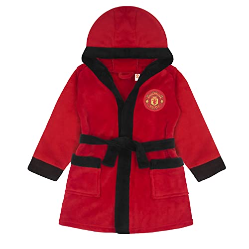Manchester United - Baby Fleece-Bademantel mit Kapuze - Offizielles Merchandise - Geschenk - 18-24 Monate von Manchester United