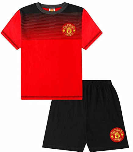 Manchester United Football Club Kurzer Schlafanzug Baumwolle Schwarz Rot Gr. 12-13 Jahre, rot von Manchester United