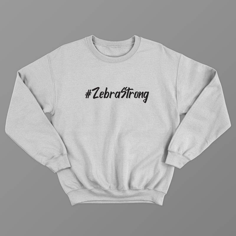 Zebra Strong | Verschiedene Schriftfarben Pullover von MandDAwareness