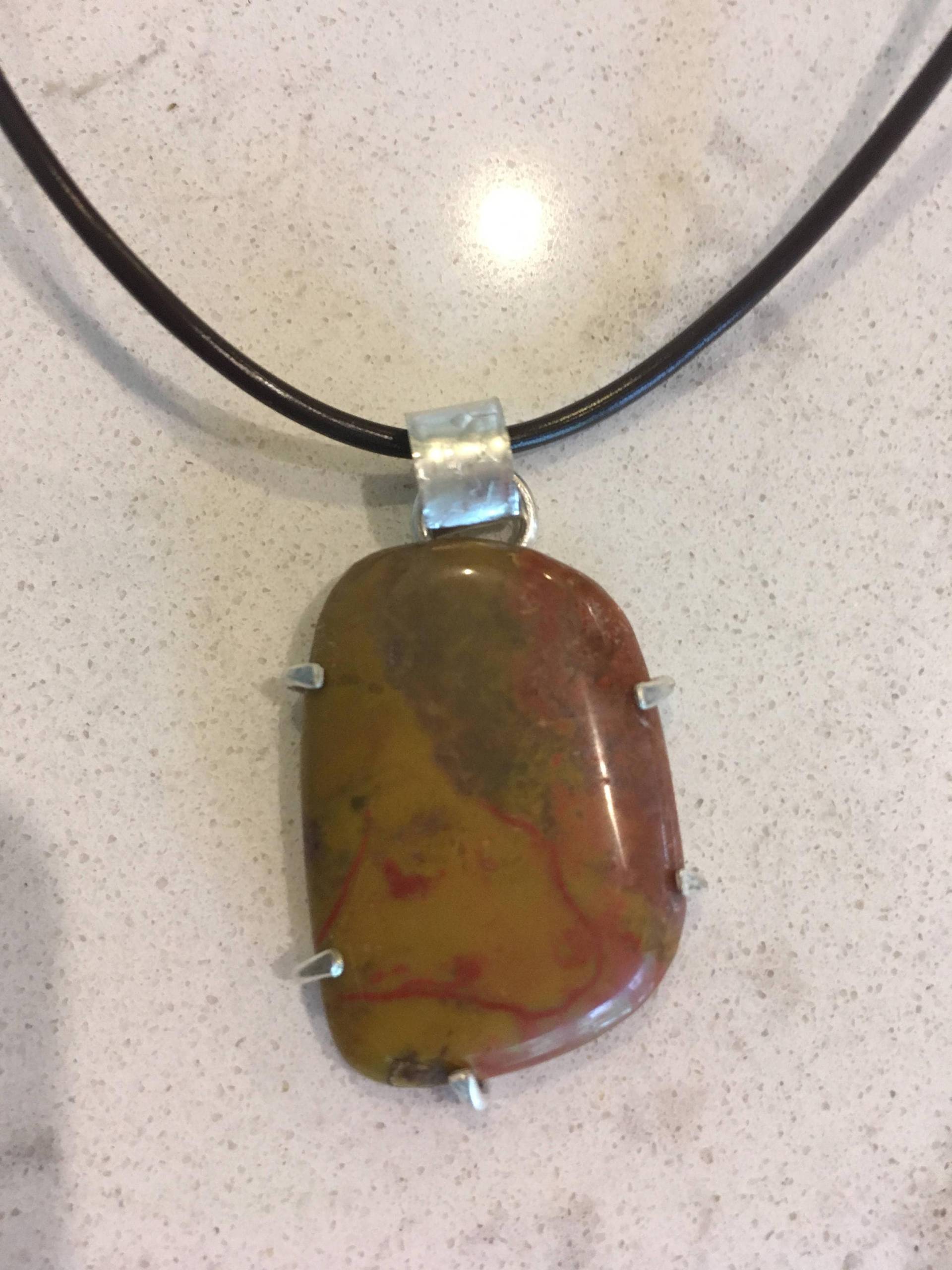 Brauner Achathalskette von MandMJewelryByTaylor
