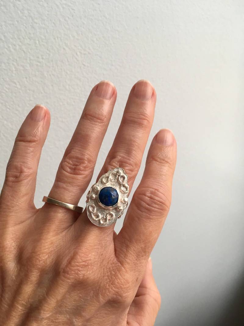 Lapis Und Sterling Ring Lapis Und Sterling Ring von MandMJewelryByTaylor