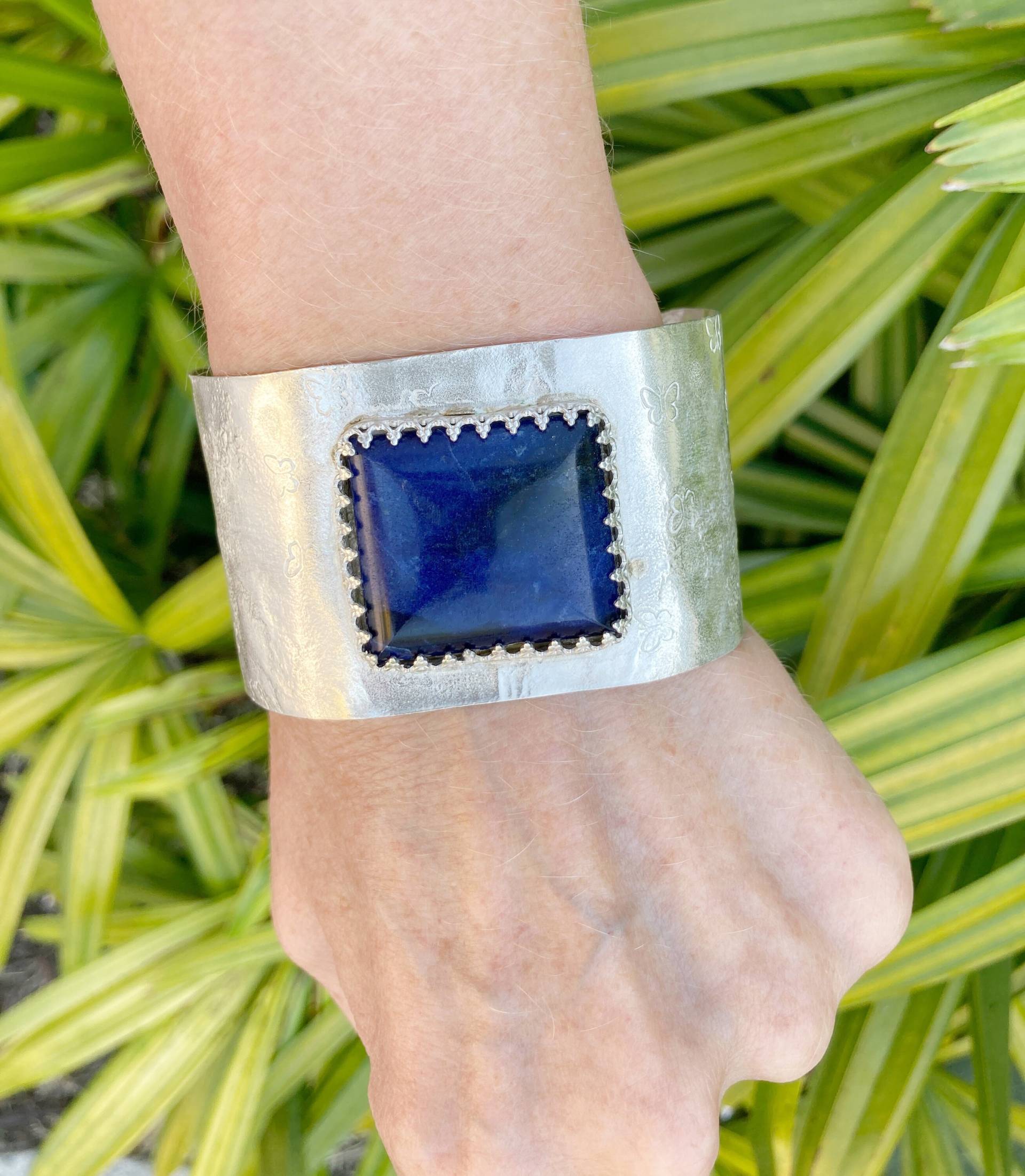 Lapislazuli Und Sterling Armband von MandMJewelryByTaylor