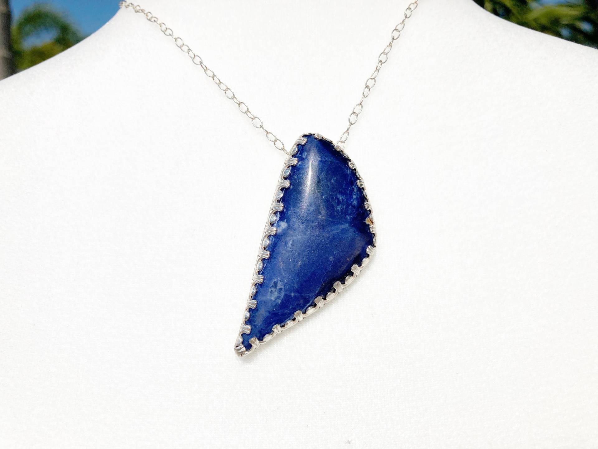 Lapislazuli Und Sterling Silber Anhänger von MandMJewelryByTaylor