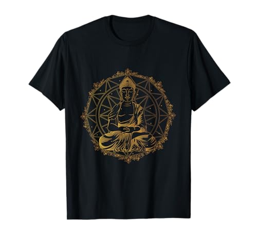 Yoga Ornamente Mandala Ganesha Chakra Tribal Buddha Damen T-Shirt von Mandala Ganesha Tribal Tiere Look Outfits