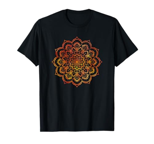 Aquarell Mandala Heilige Geometrie Kunst Good Vibe Damen Herren T-Shirt von Mandala Gifts by MG