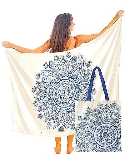 Mandala Life ART Damen Sarong, Pareo,Bikini Vertuschen, Strandtuch,Wickelrock, TapisserieWickeltuch Schal Halstuch - Hochwertiger Rayon - Weich und Leicht von Mandala Life ART