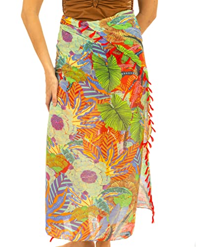 Mandala Life ART Damen Sarong, Pareo,Bikini Vertuschen, Strandtuch,Wickelrock, TapisserieWickeltuch Schal Halstuch - Hochwertiger Rayon - Weich und Leicht von Mandala Life ART