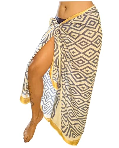 Pareo Strandtuch Baumwolle Groß Strand Sarong Damen Blockdruck Naturfarbstoff Wickeltuch Wickelrock Strandrock Tapisserie Wickeltuch Bikini Cover Up Tragen Über Badeanzügen von Mandala Life ART