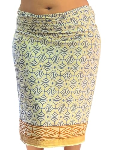 Pareo Strandtuch Baumwolle Groß Strand Sarong Damen Blockdruck Naturfarbstoff Wickeltuch Wickelrock Strandrock Tapisserie Wickeltuch Bikini Cover Up Tragen Über Badeanzügen von Mandala Life ART