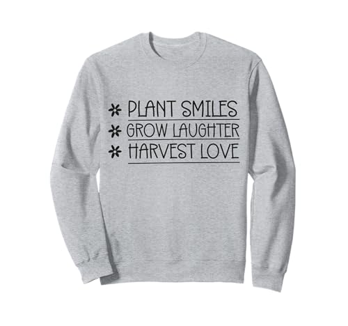 Pflanzenlächeln wachsen Lachen ernten Lustige Frauen Männer Sweatshirt von Mandala Lotus Boho Graphic Women Geometry Men Kids