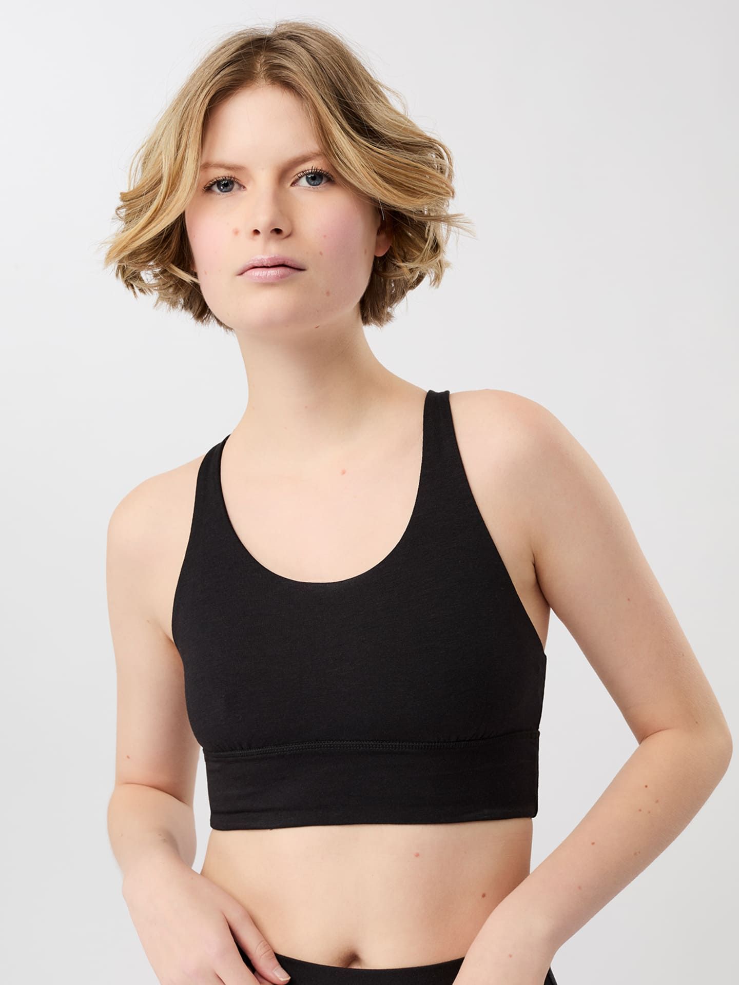 erlich textil Mandala New Studio Bra für Frauen aus TENCEL™ Lyocell in schwarz von Mandala