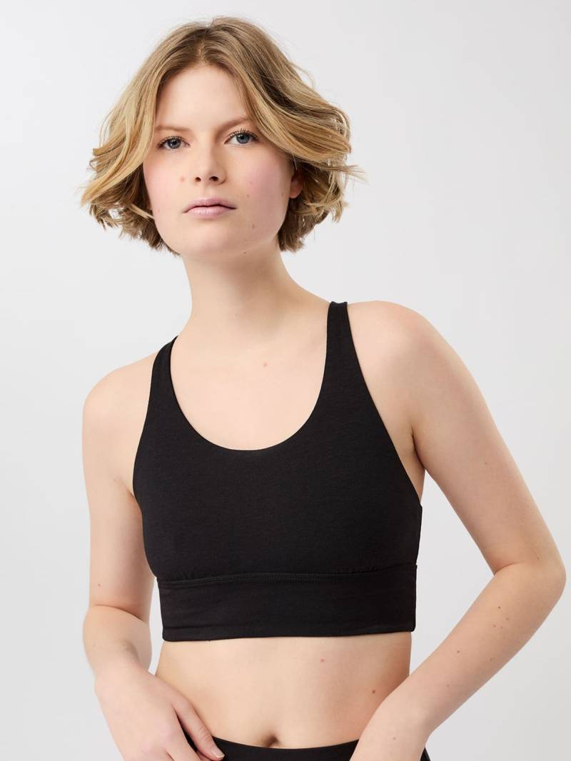 erlich textil Mandala New Studio Bra für Frauen aus TENCEL™ Lyocell in schwarz von Mandala