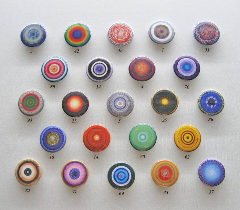 25 Mandala Ansteckbutton, 37 Mm von MandalaSeelenbilder