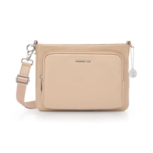 Mandarina Duck Damen Crossover Mellow Leather, Warm Taupe von Mandarina Duck