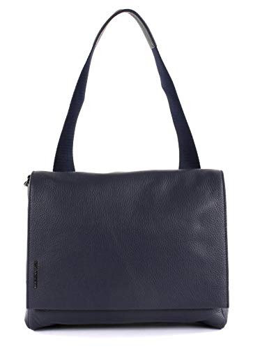 Mandarina Duck Mellow Leather Tracolla, Damen Shopper, Blau (Dress Blue) von Mandarina Duck