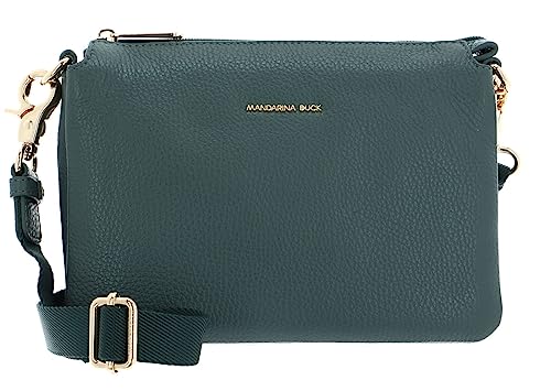 Mandarina Duck Damen Mellow Ledertasche Leather Pochette, Dark Forest von Mandarina Duck