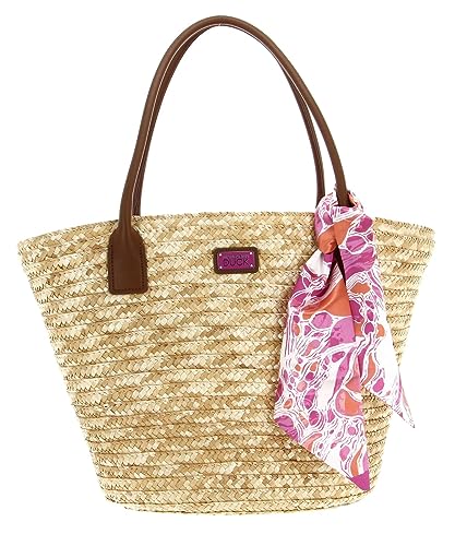 Mandarina Duck Damen Seashell Straw Bag, Pink Bubble von Mandarina Duck