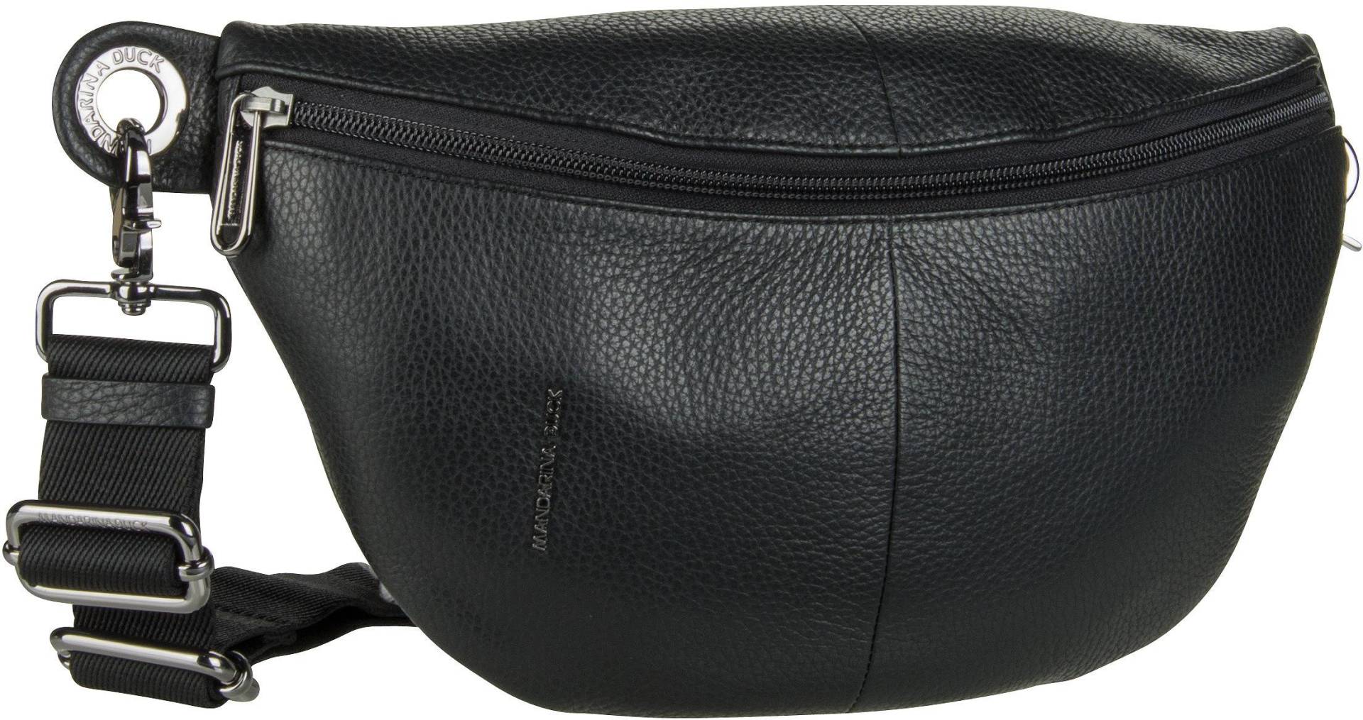 Mandarina Duck Mellow Leather Bum Bag FZT73  in Schwarz (4.5 Liter), Bauchtasche / Gürteltasche von Mandarina Duck