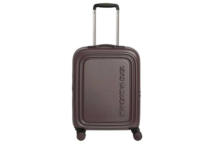 Mandarina Duck Handgepäck-Trolley Logoduck+ - 4-Rollen-Kabinentrolley 52 cm erw. (choco ice), 4 Rollen Rollen von Mandarina Duck