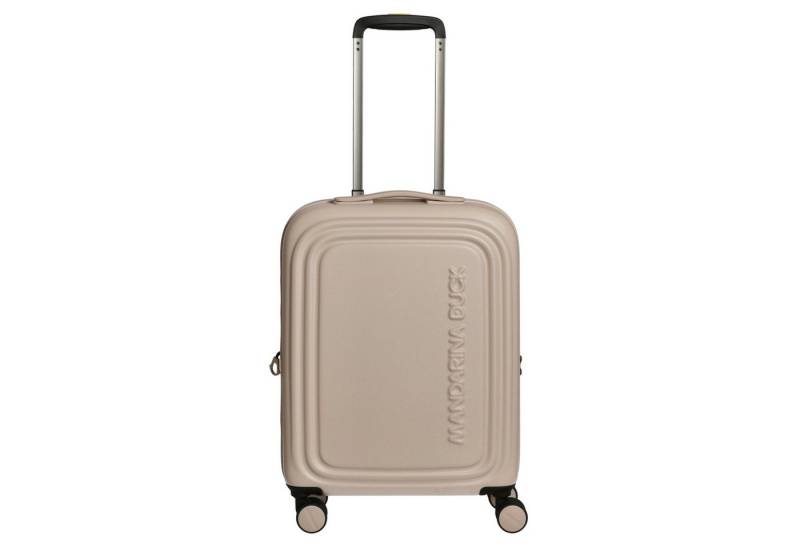 Mandarina Duck Handgepäck-Trolley Logoduck+ - 4-Rollen-Kabinentrolley 52 cm erw. (white mocha), 4 Rollen Rollen von Mandarina Duck