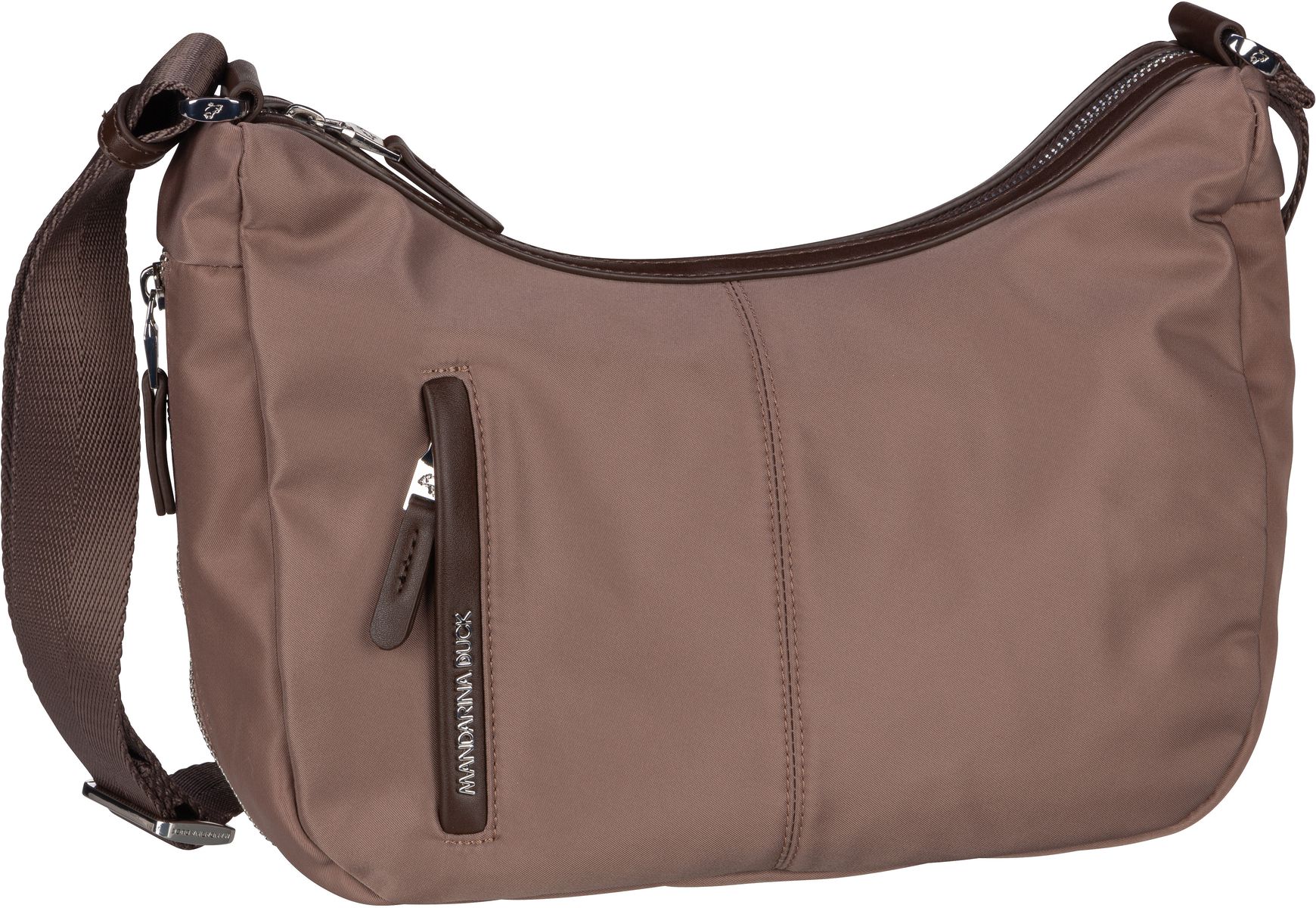 Mandarina Duck Hunter Medium Hobo VCT36  in Beige (9.5 Liter), Beuteltasche von Mandarina Duck