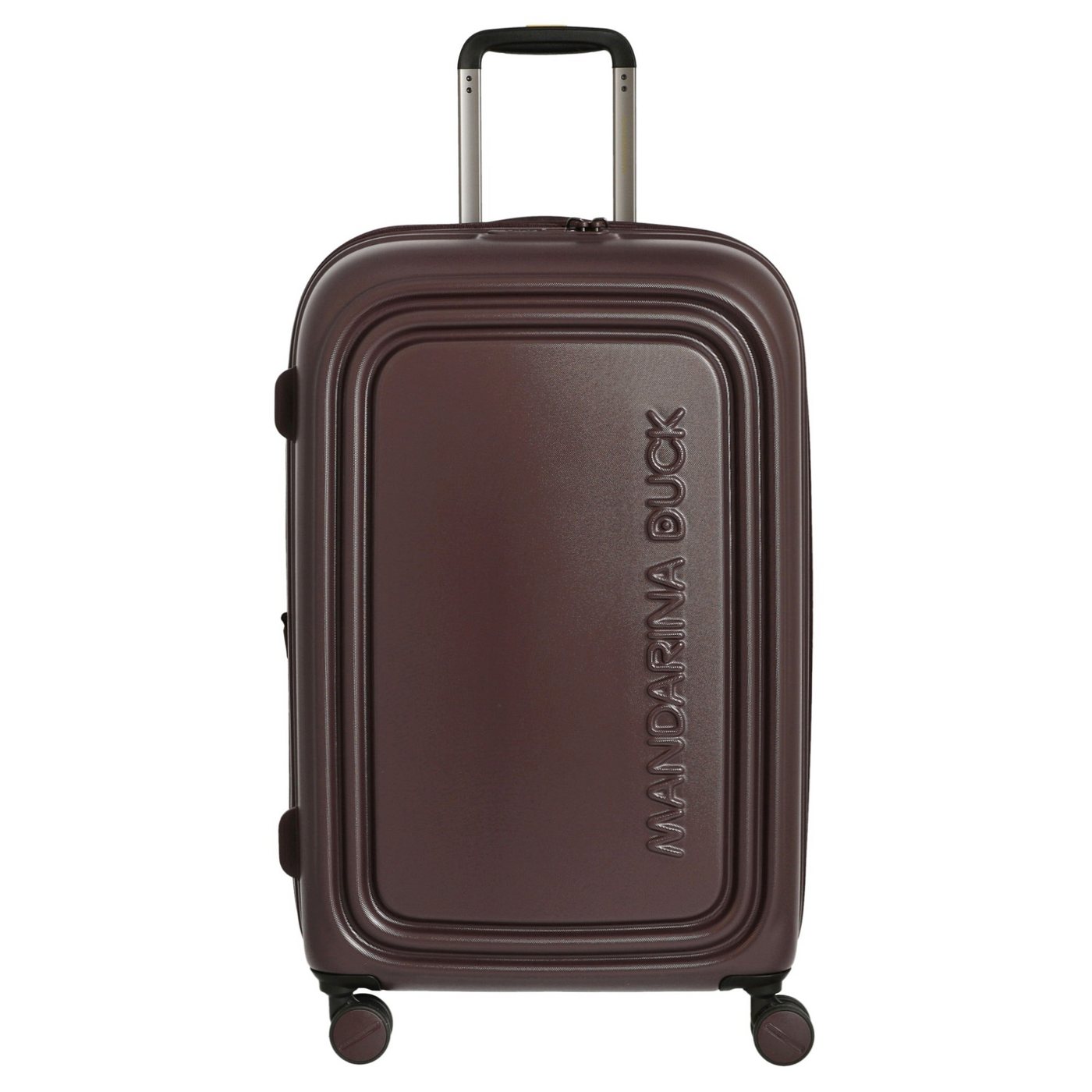 Mandarina Duck Koffer Logoduck+ - 4-Rollen-Trolley 70 cm M erw. (choco ice), 4 Rollen Rollen von Mandarina Duck