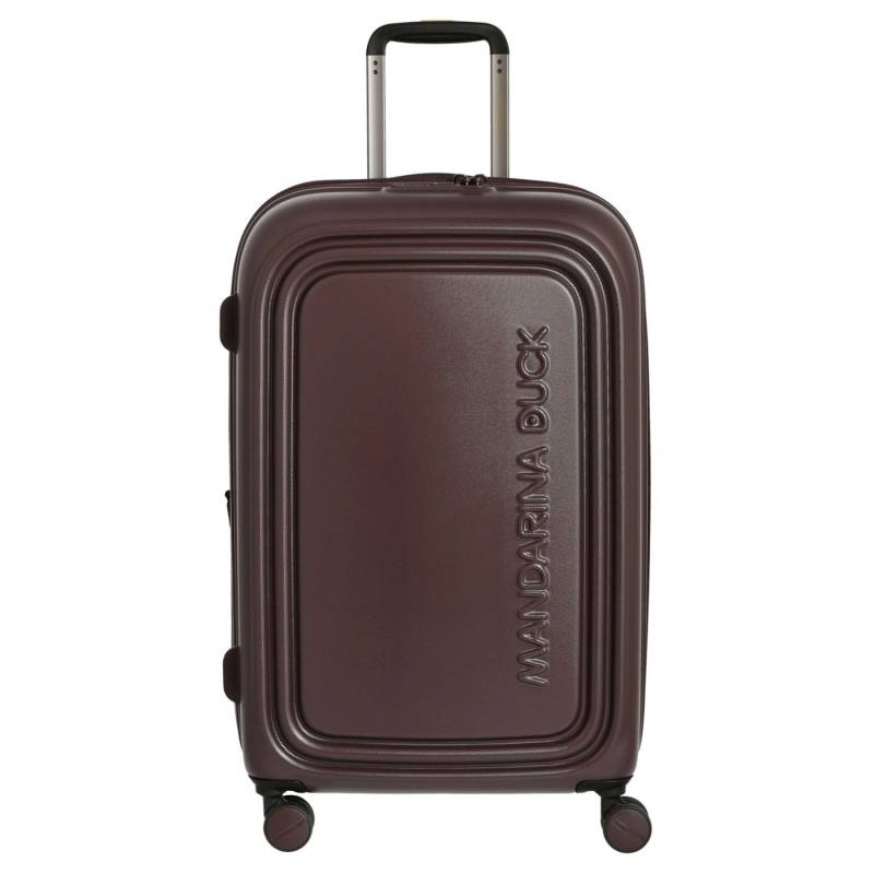 Mandarina Duck Koffer Logoduck+ - 4-Rollen-Trolley 70 cm M erw. (choco ice), 4 Rollen Rollen von Mandarina Duck