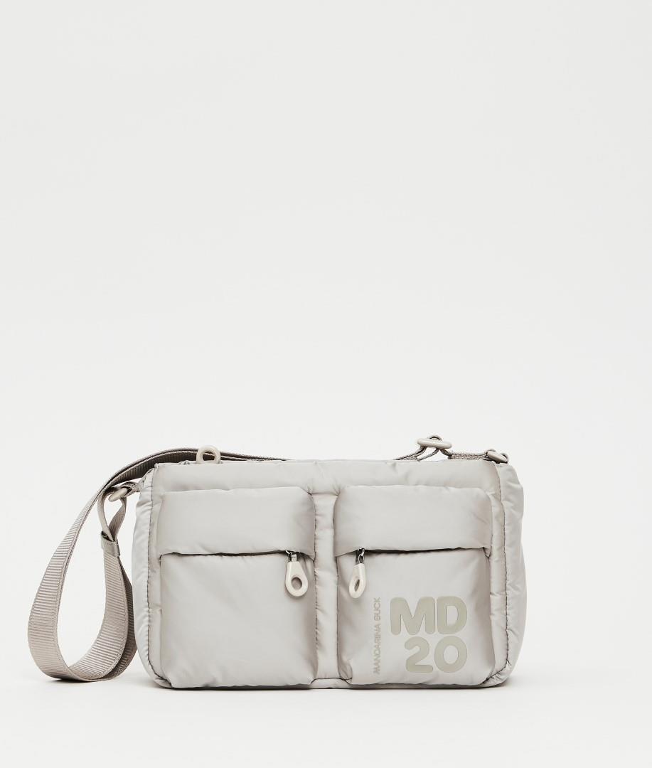 Mandarina Duck - MD 20 BALLOON Handtasche Mit Reißversc Md20 Balloon Crossover Sage Gray Hellgrau von Mandarina Duck
