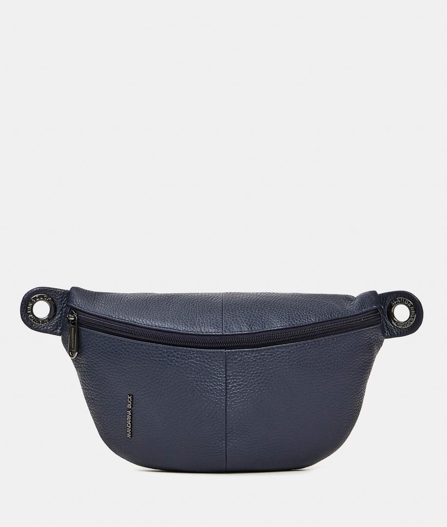 Mandarina Duck - MELLOW LEATHER BUM BAG DRESS BLUE von Mandarina Duck