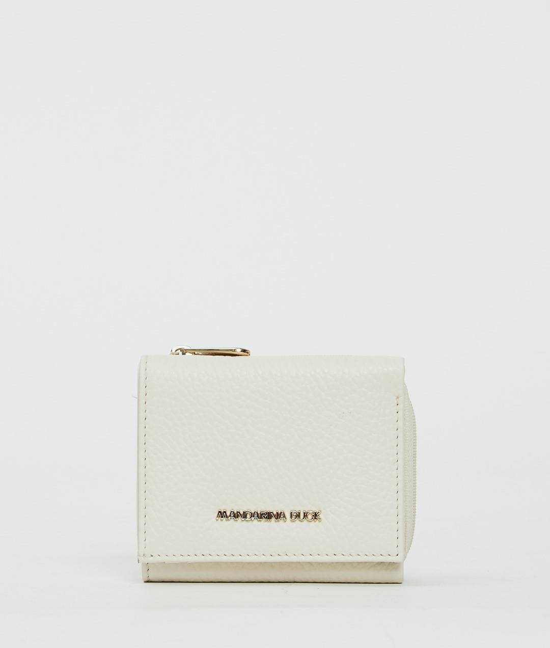 Mandarina Duck - MELLOW LEATHER Börsen Mit Reißverschluß Mellow Leather Vertical Holder Almond Offwhite von Mandarina Duck