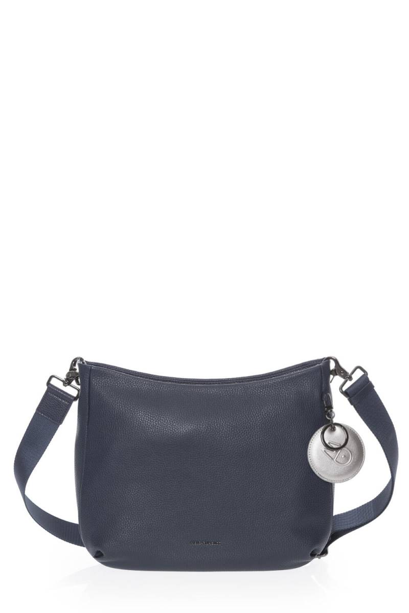 Mandarina Duck - MELLOW LEATHER CROSSOVER DRESS BLUE - Gr. - L von Mandarina Duck