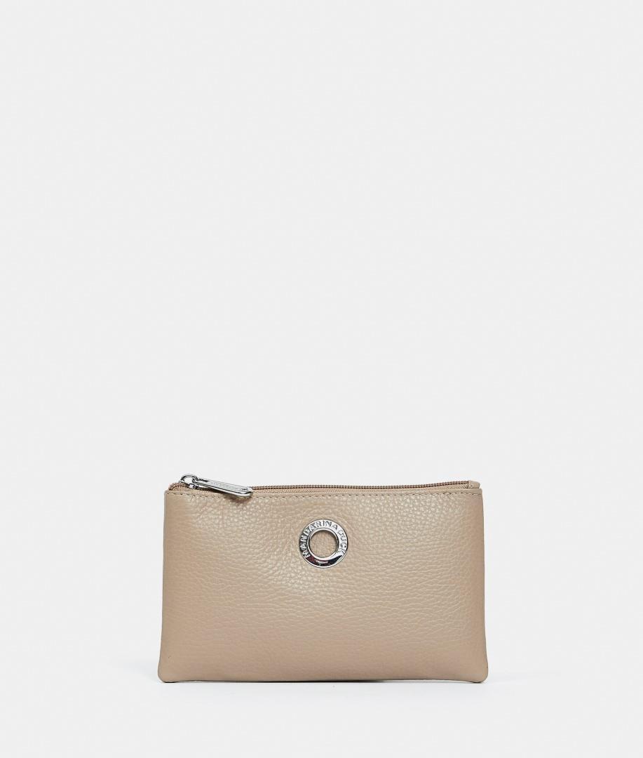 Mandarina Duck - MELLOW LEATHER Etui Mellow Leather Pouch Warm Taupe Schlamm von Mandarina Duck