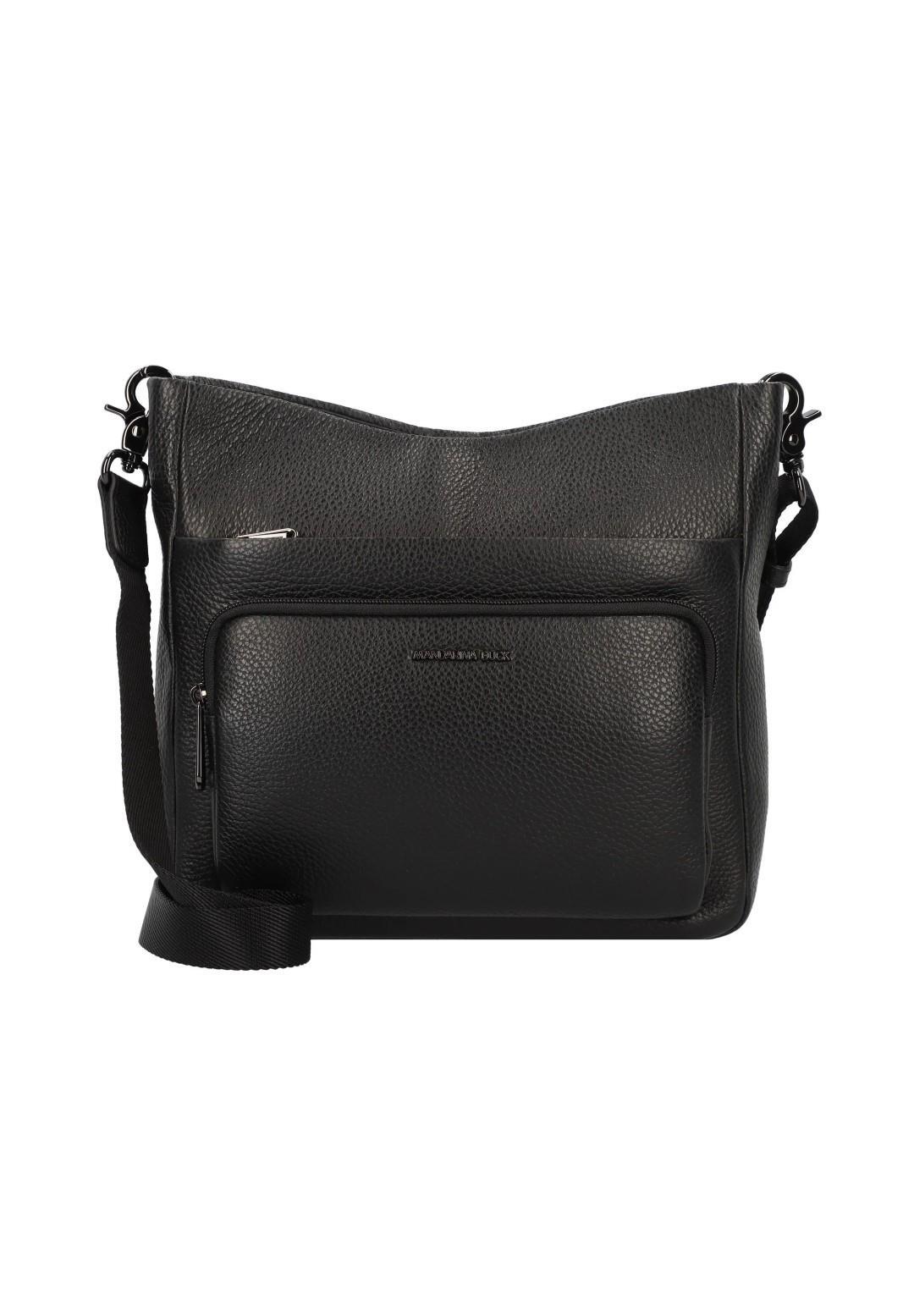 Mandarina Duck - MELLOW LEATHER Handtasche Mit Rv Mellow Leather Crossover Nero Schwarz - Gr. - M von Mandarina Duck
