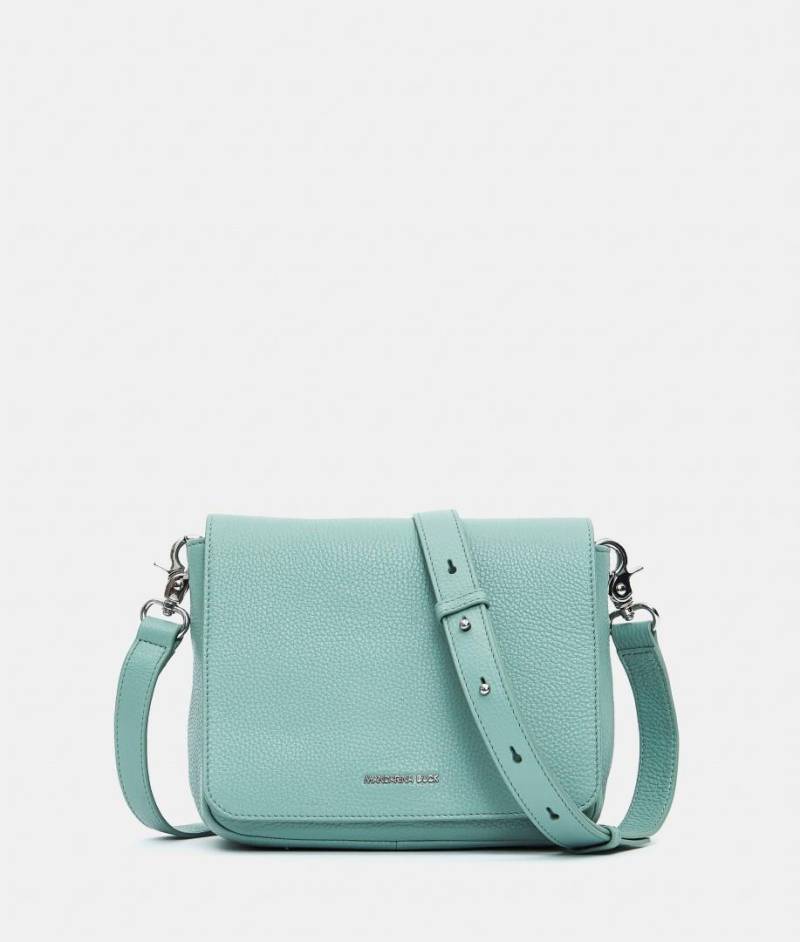 Mandarina Duck - MELLOW LEATHER Handtasche Mit Überschla Mellow Leather Hanting Bag Iceberg Green Mint von Mandarina Duck