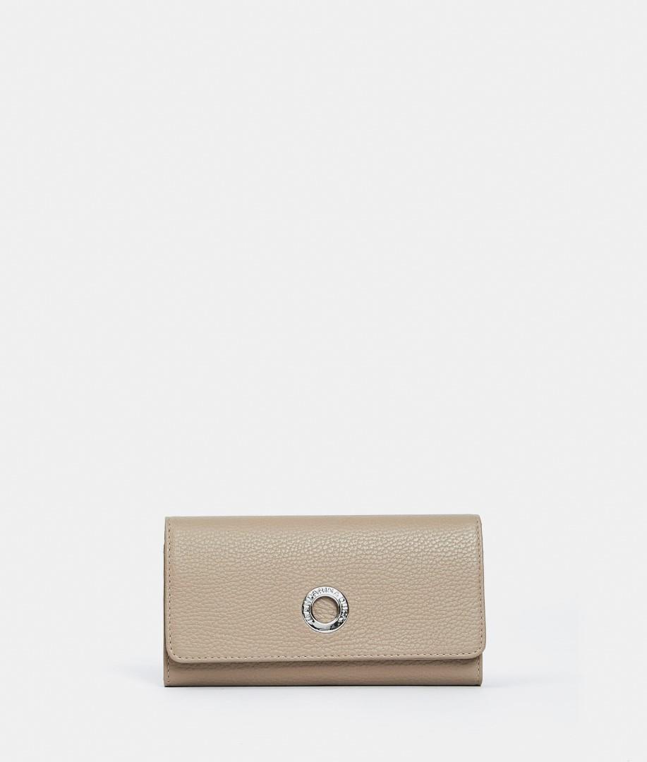 Mandarina Duck - MELLOW LEATHER Langbörse Mellow Leather Wallet Warm Taupe Schlamm von Mandarina Duck