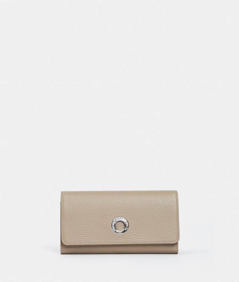 Mandarina Duck - MELLOW LEATHER Langbörse Mellow Leather Wallet Warm Taupe Schlamm von Mandarina Duck