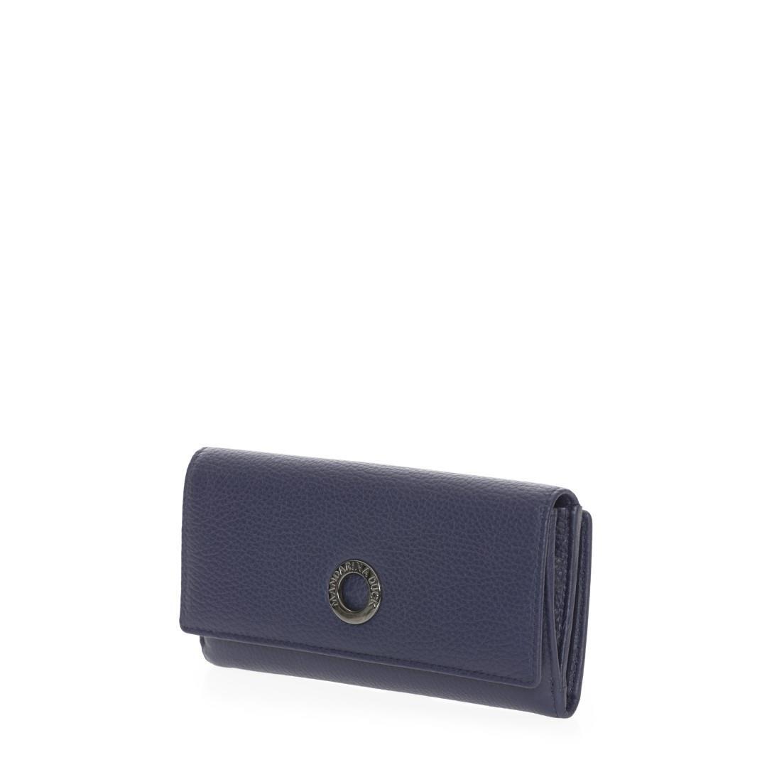 Mandarina Duck - MELLOW LEATHER WALLET DRESS BLUE von Mandarina Duck