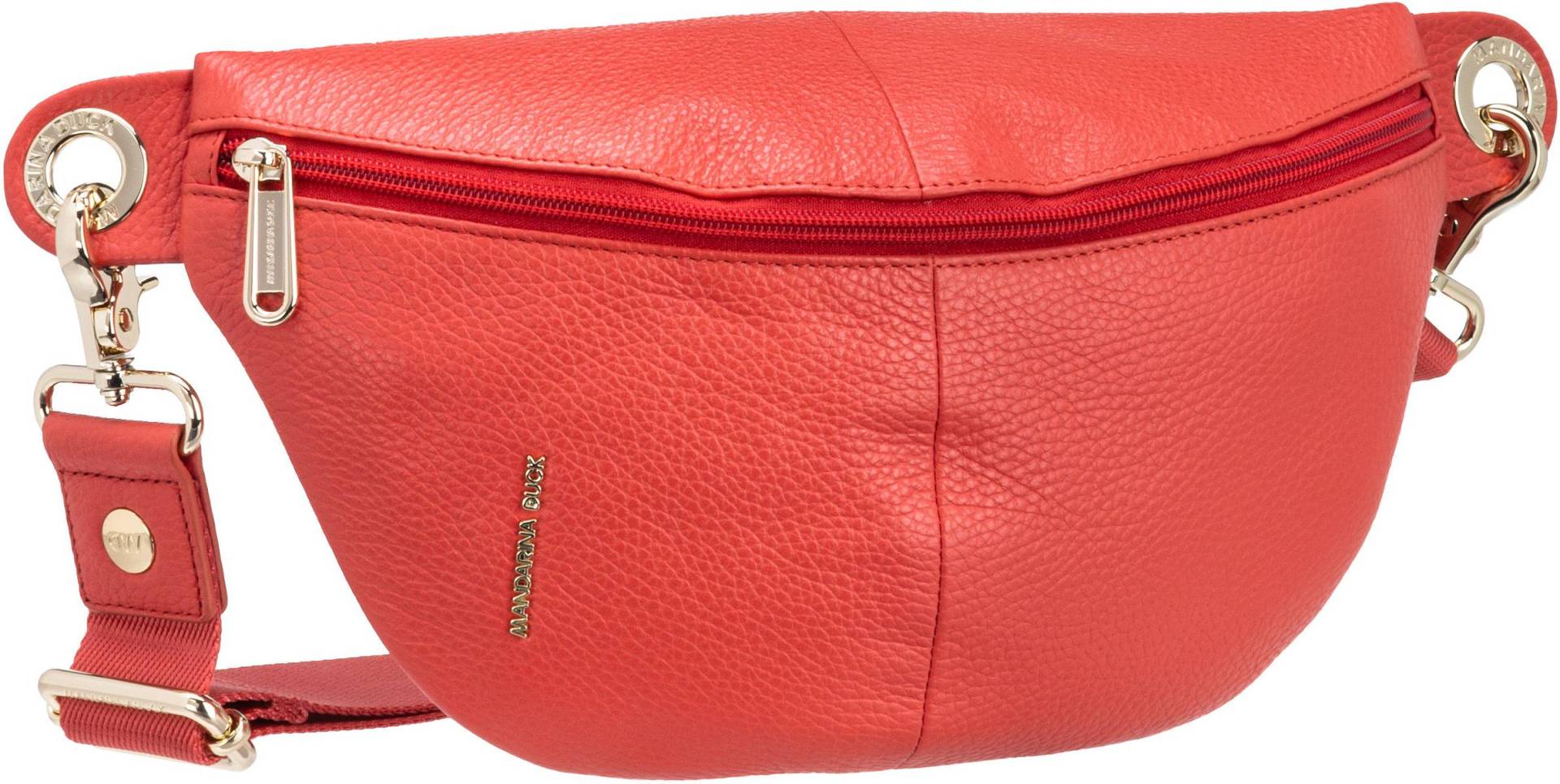 Mandarina Duck Mellow Leather Bum Bag FZT73  in Rot (4.5 Liter), Bauchtasche / Gürteltasche von Mandarina Duck