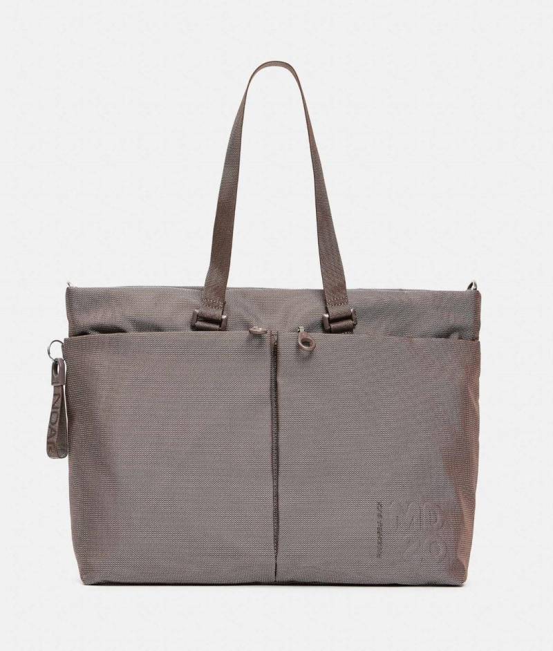 Mandarina Duck - QMT Businesstasche Md20 Shopper Taupe Taupe von Mandarina Duck