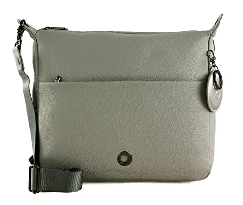 Mandarina Duck Schultertasche Grau (Pearl) Mellow Leather P10fzt49 32 x 28 x 10 cm (L x H x B) von Mandarina Duck