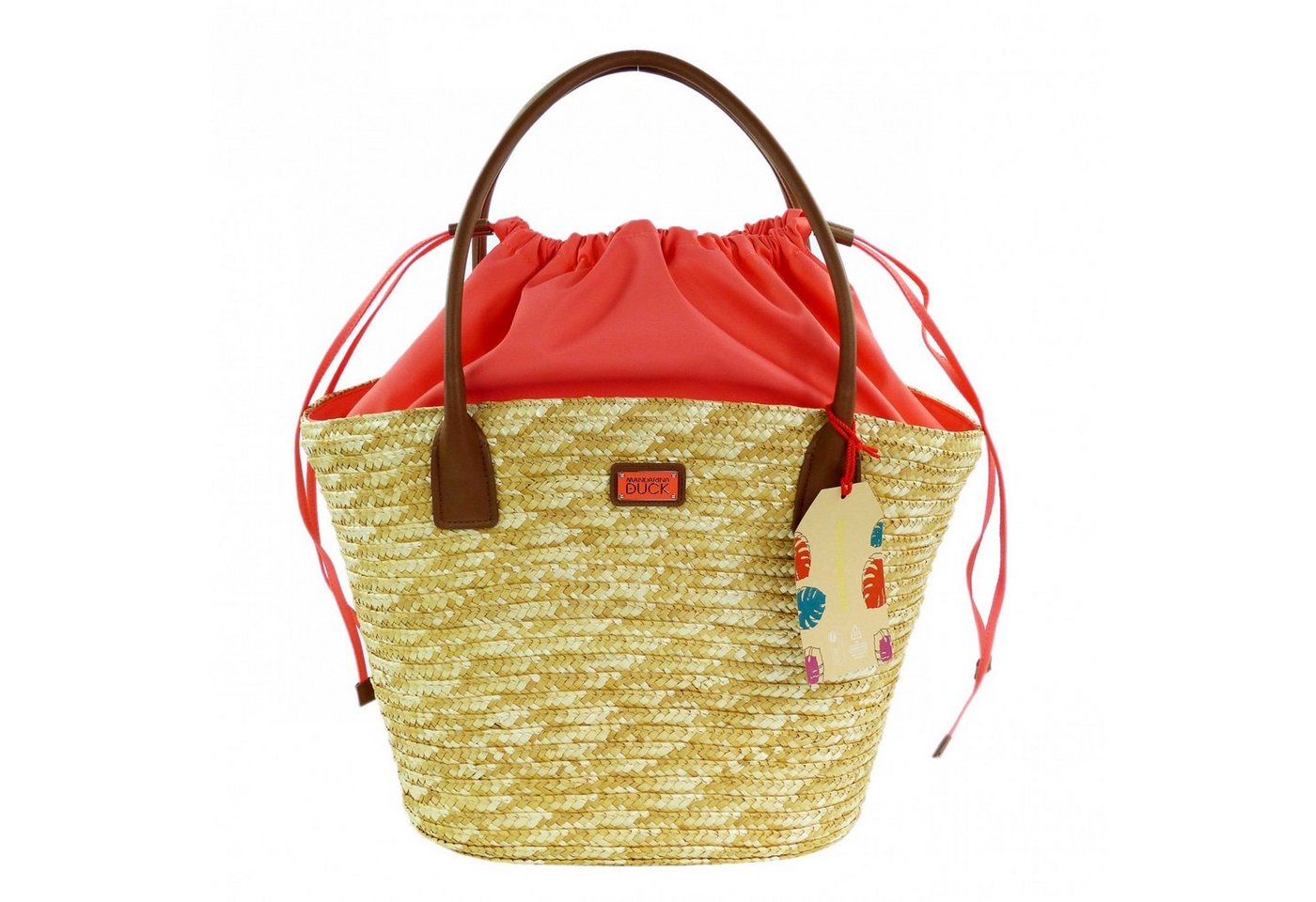 Mandarina Duck Schultertasche Seashell Straw Bag von Mandarina Duck