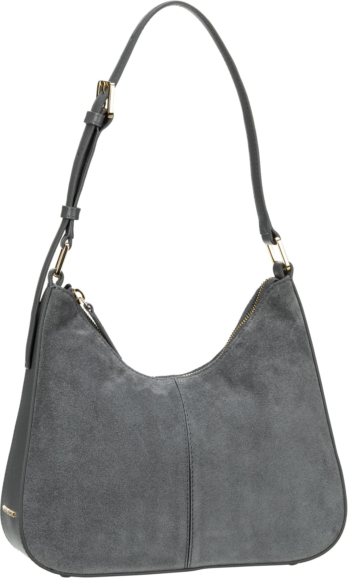 Mandarina Duck Velvet Plisse Small Hobo KKT08  in Grau (3.3 Liter), Beuteltasche von Mandarina Duck