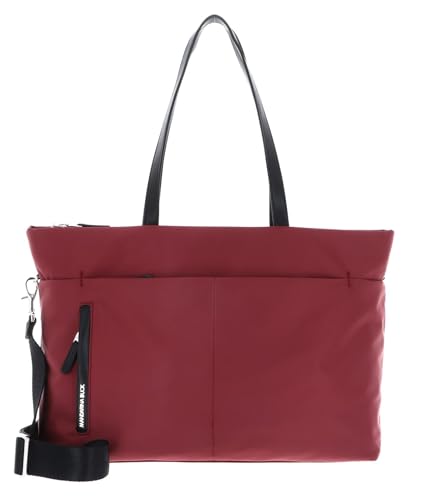 Mandarina Duck Schultertasche mit Laptopfach Hunter Shopper Grape dunkelrot von Mandarina Duck