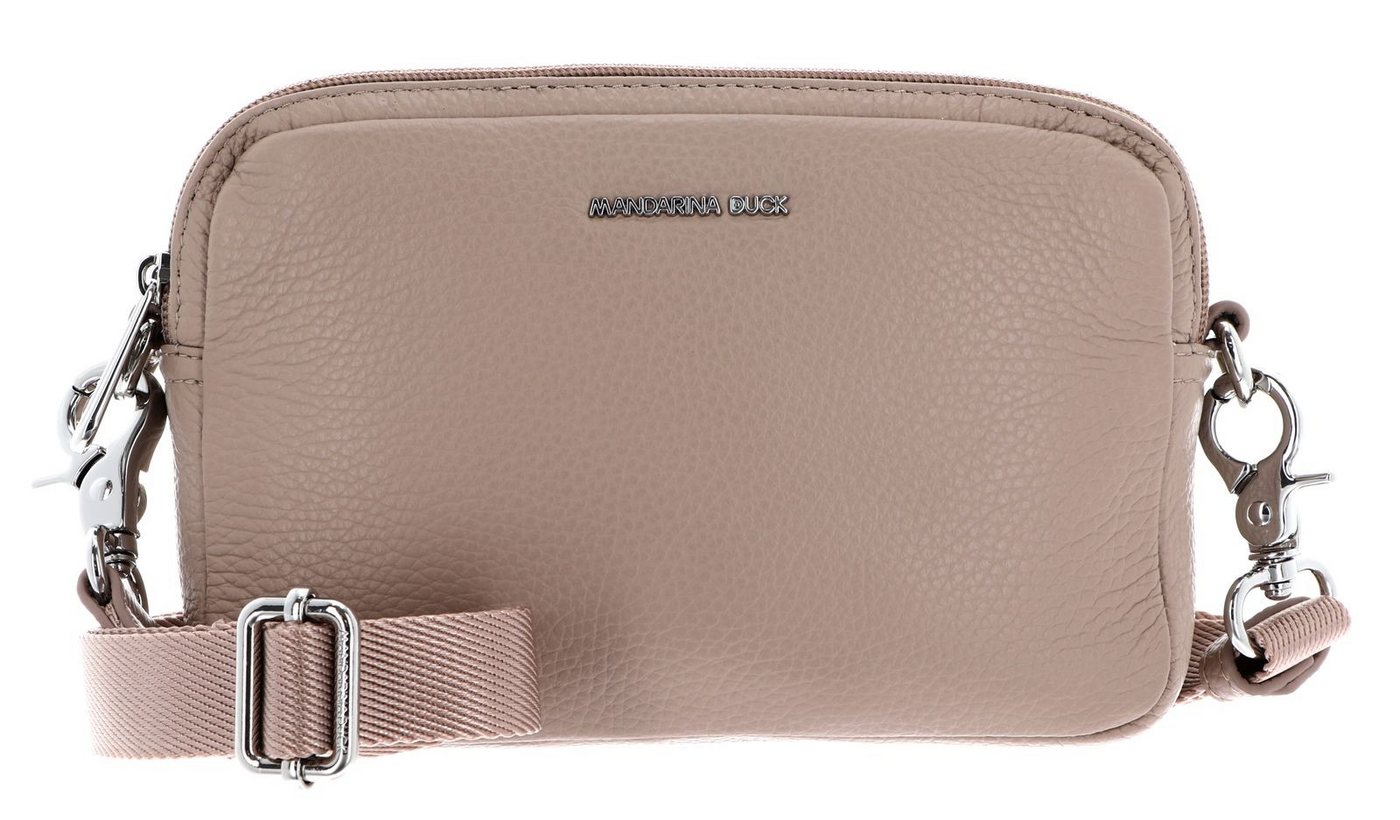 Mandarina Duck Umhängetasche Crossbody Camera Bag, aus echtem Kalbsleder von Mandarina Duck