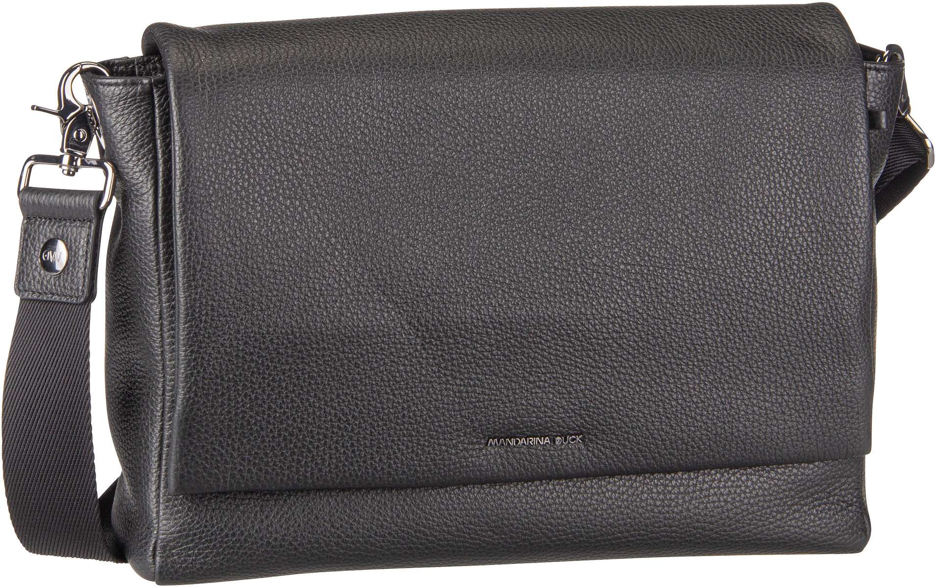 Mandarina Duck Mellow Leather Messenger FZT39  in Schwarz (6.2 Liter), Umhängetasche von Mandarina Duck