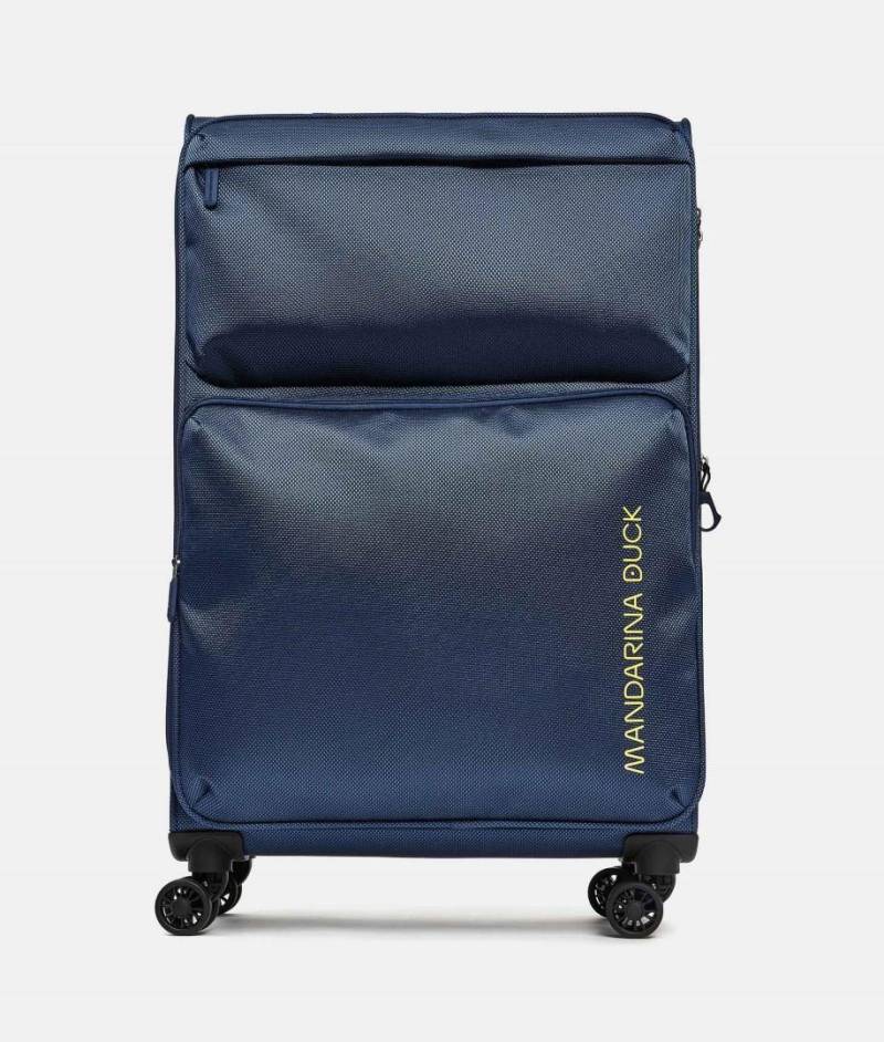 Mandarina Duck - ZEPHYR Trolley 4 Rollen Weich Zephyr Trolley Large Exp Dress Blue Dunkelblau von Mandarina Duck