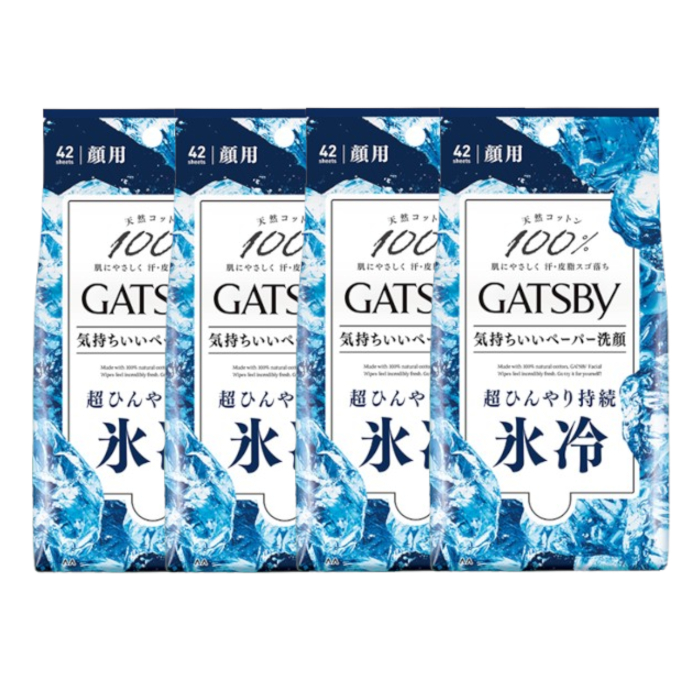 Mandom - Gatsby Facial Paper - 42 sheets - Ice (4ea) Set von Mandom