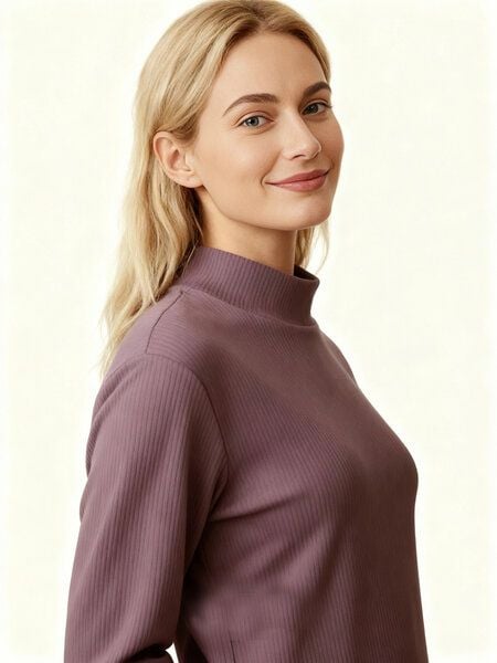 ManduTrap Langarm Midi Kleid Noana aus Bio-Baumwolle für Herbst & Winter von ManduTrap