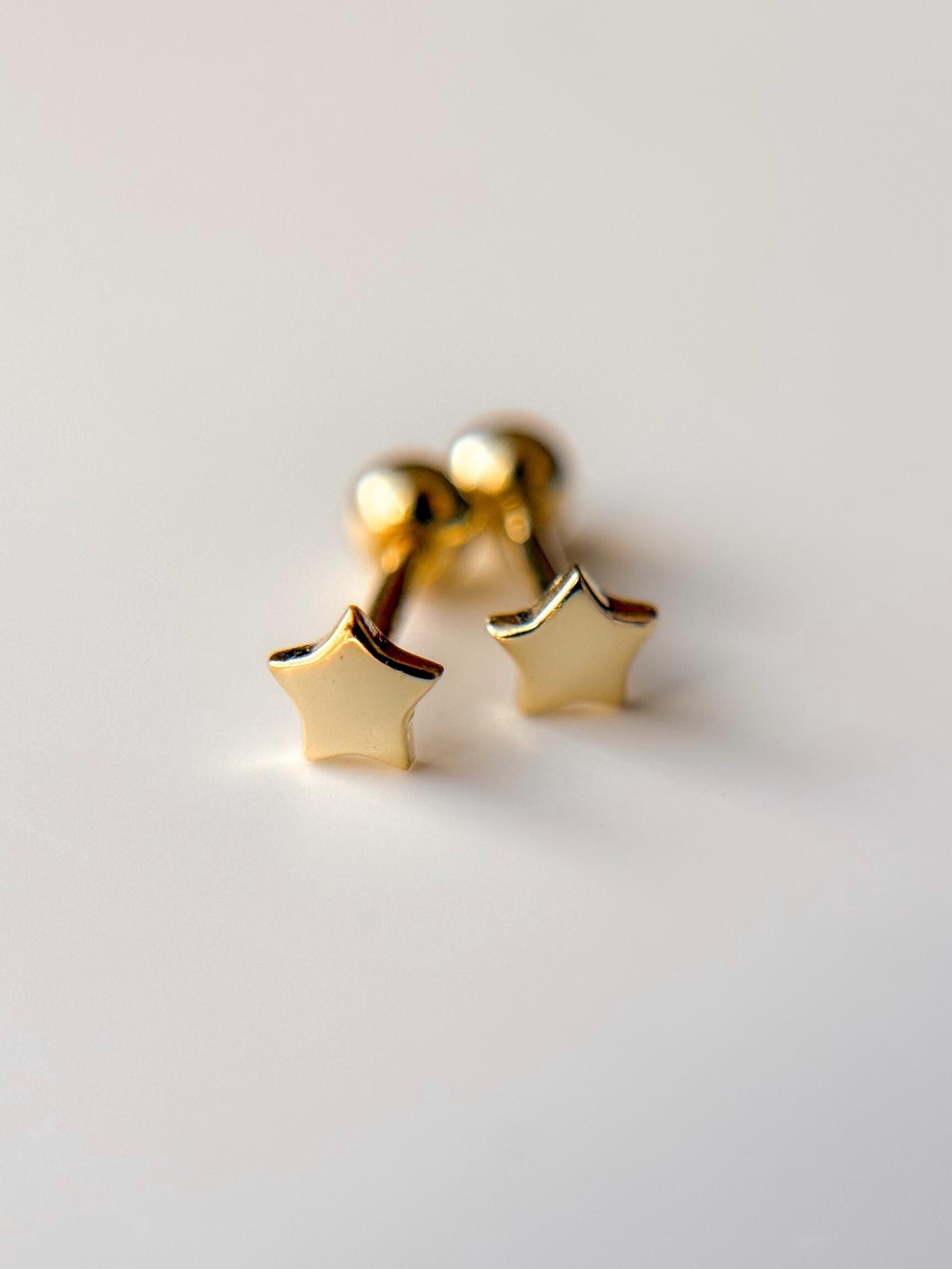 14K Gold Filled Ohrstecker // 18K 925 Sterling Silber Boho Schmuck Mandy Ellen Designs von MandyEllenDesign