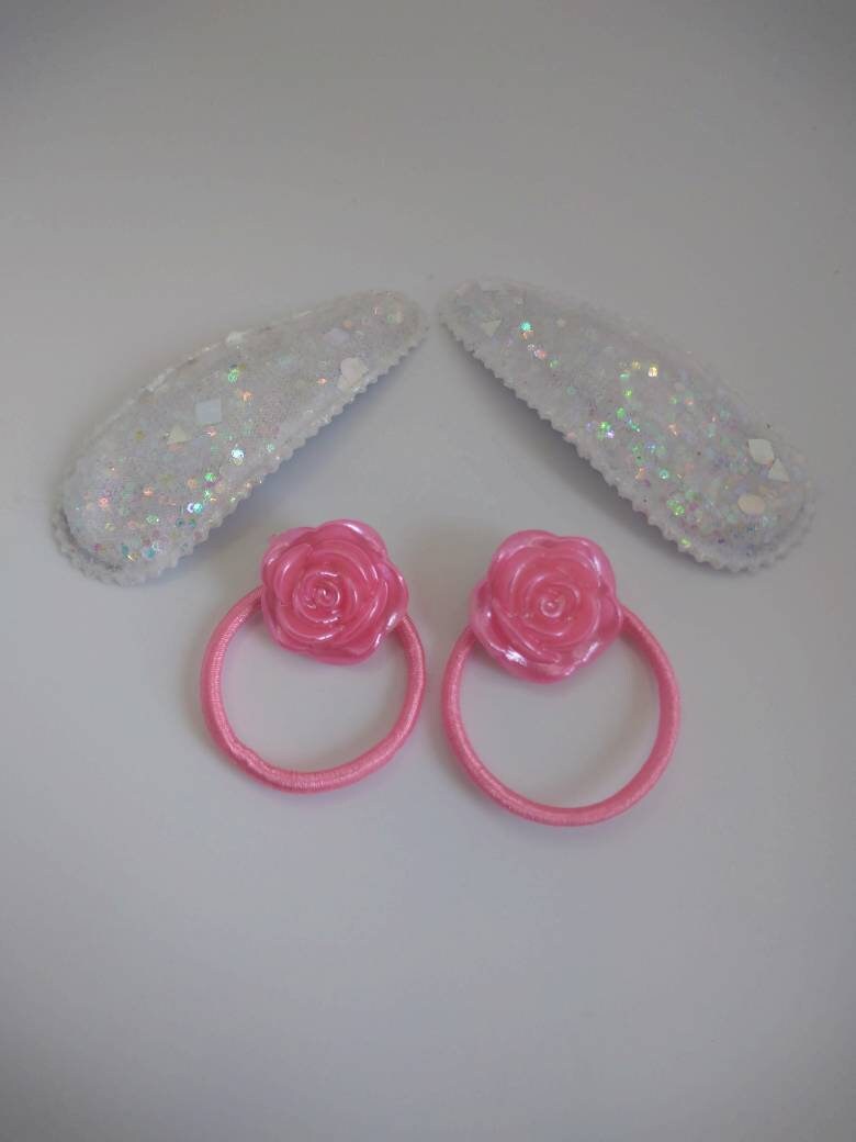 Haarspangen Set Rose von Mandyskreativeseite